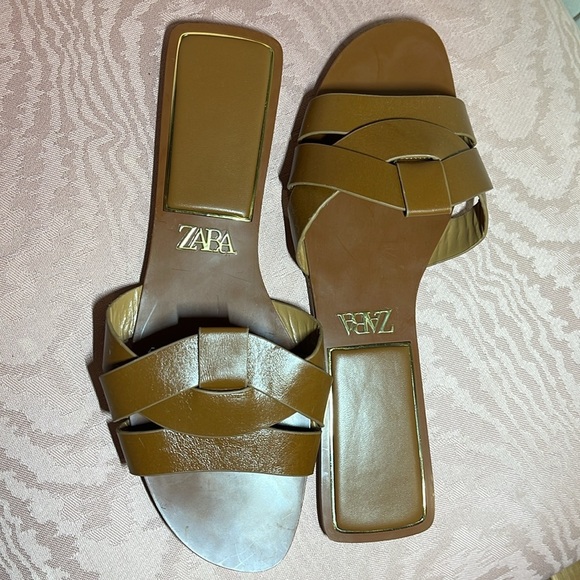 Zara Women's Brown Sandals - Picture 3 of 4